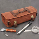 Travel Bartender Canvas Tool Bag, Professional Bar Tool Organizer for Home Cocktail Making and Camping, Without Tools In Australia - Darrahopens