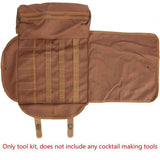 Travel Bartender Canvas Tool Bag, Professional Bar Tool Organizer for Home Cocktail Making and Camping, Without Tools In Australia - Darrahopens
