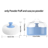 Large Body Powder Puff With Case, Empty Loose Powder Box and Cosmetic Powder Puff Container