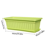 1 Pc Purple Garden Planter Box, Rectangular Outdoor Herb and Vegetable Container for Backyard Balcony, 28 x 7 in