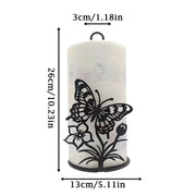 1 Pc Countertop Paper Towel Holder, Black Rustic Farmhouse Standing Kitchen Paper Towel Organizer In Australia - Darrahopens
