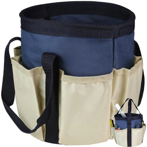 Gardening Bucket Tool Organizer, 600D Oxford Garden Tool Storage Bag With Pockets