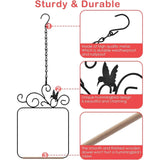 2 Pack Black Hummingbird Swings and Perches, Metal Frame Wild Bird Swing With Wooden Dowel and Hanging Chains for Indoor Outdoor In Australia - Darrahopens