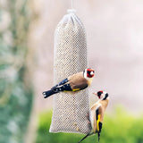 6 Pieces White Finch Sock Feeders, Thistle Seed Hanging Bird Feeder Bags for Outdoor Garden Yard Wild Birds, 4.7 x 11 in