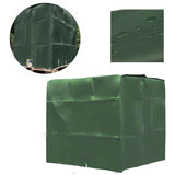 Water Tank Cover, IBC Tank Cover for 1000L Tank, Water Tank Container Protective Cover, Dustproof Anti-UV Anti-Rain, 120x100x116cm (Green)