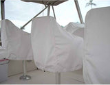 2-Pack Protector, Outdoor Waterproof Pedestal Pontoon Captain Boat Bench Chair Cover, Oxford Fabric Rudder Chair Cover - Perfect
