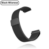 18mm 20mm 22mm Metal Strap for Garmin Vivoactive 3 4 4s Band Watch Venu 2 2s SQ Forerunner 645 Wristband Silicone Loop Nylon Wrist Metal Black Metal Black For Garmin Venu SQ