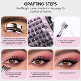 DIY Eyelash Extension Individual Cluster False Eyelashes Transplantation False