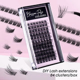 DIY Eyelash Extension Individual Cluster False Eyelashes Transplantation False