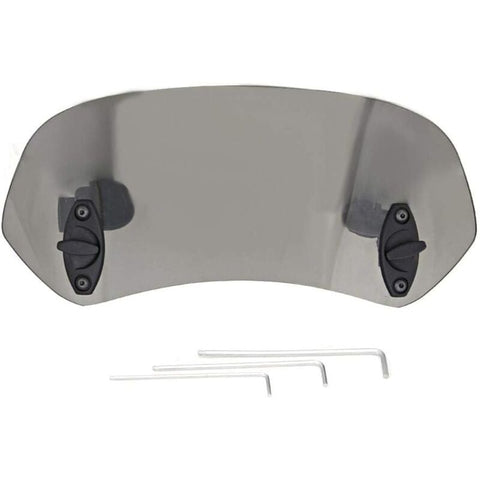 Motorcycle Windshield Adjustable Clip-On Windshield Wind Deflector Windscreen Accessories for Motorcycle Tawny