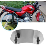 Motorcycle Windshield Adjustable Clip-On Windshield Wind Deflector Windscreen Accessories for Motorcycle Tawny