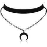 Darrahopens Fashion > Women's Fashion > Women's Jewellery |NN| Gothic Choker, Choker Necklace for Women, Black Velvet Choker, Layered Necklace, Goth Jewelry for Women