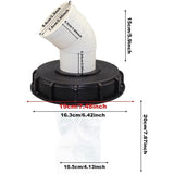 Darrahopens Tools > Industrial Tools > Water Filtration Accessories 45° IBC Water Filter with Lid, 163mm Nylon Rainwater Filter, Washable, Compatible with IBC Water Tank DN 150
