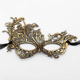 Masquerade Mask - Venetian Mask for Women, Beautiful Elegant Lace Mask for Ladies Halloween Mardi Gras Party Gold+Silver+Black