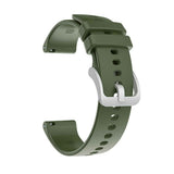 Watch Band 20mm/22mm Checkered Soft Silicone Strap Replacement for Compatible with Garmin Venu SQ/Venu/Vivoactive 3 4/Forerunner 245 Army Green Army Green 20 mm