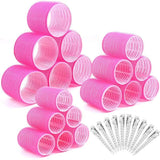 Darrahopens Health & Beauty > Hair Care > Hair Styling Products 28 pcs heat-free jumbo large small hair coils self-adhesive
