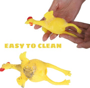 Darrahopens Gift & Novelty > Novelty > Novelty Gifts Laying Hens, creative toys, jokes, squeeze toy laying hen, ventilation chicken key chains, ventilation, stress relief, trick-yux