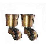 Darrahopens Furniture > Outdoor > Outdoor Furniture Accessories Set of 2 Brass Casters, High Load Capacity, Universal Furniture Casters (FMY)_YF