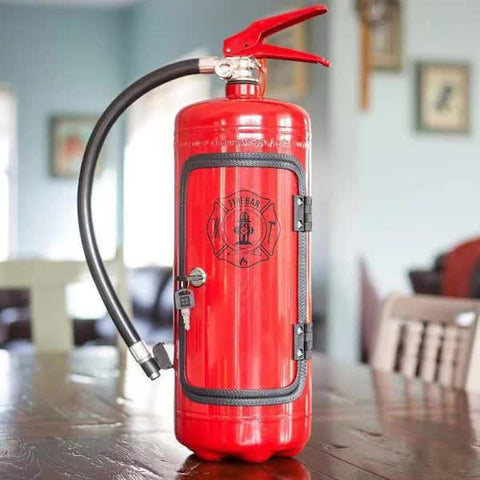 Darrahopens Home & Garden > Storage > Storage Boxes Metal Wine Storage Box, Creative Fire Extinguisher for Men, Wall Decoration, Fire Extinguisher Wine Storage Box