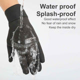 Waterproof Wind Resistant Non Skid Winter Gloves, XL