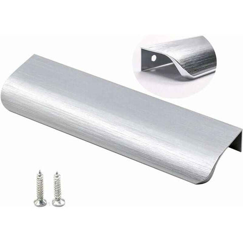 10 Pack Brushed Nickel Kitchen Pulls Invisible Pulls Kitchen Pulls Stainless Steel Kitchen Pulls, Center to Center, 128mm
