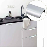 10 Pack Brushed Nickel Kitchen Pulls Invisible Pulls Kitchen Pulls Stainless Steel Kitchen Pulls, Center to Center, 128mm