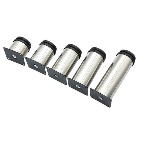 4 Pack Stainless Steel Adjustable Height Furniture Legs for Sofa Table Cabinets, 6cm