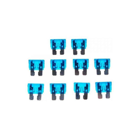10 Pieces 15A 32V Standard Blade Fuse Car Auto Motorcycle Medium Size Blue