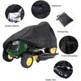 Waterproof Riding Lawn Mower Cover UV Protection for Garden Tractor, XL, 183 x 137 x 117cm