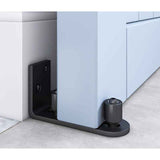 Sliding Barn Door Floor Guide Wall Mount Adjustable Ball Bearing Guide, Black, 120 x 50 x 60mm