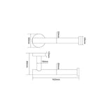 Wall Mounted Toilet Paper Holder Polished Finish 304 Stainless Steel Toilet Paper Holder, Silver