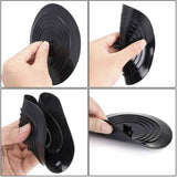 2 Pack Universal Silicone Rubber Drain Stopper, for Kitchen Sink, Bathroom Sink black, 15cm