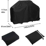 Barbecue Cover, Barbecue Protective Tarpaulin, Grill Cover Anti Wind Anti UV Anti Water Anti Moisture Dustproof, 147 x 61 x 117cm