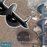 Garden Drill, Stainless Steel Hex Shank, Thermal Auger, Digging Holes Cultivate Deeply, Planting Tool for Flower Planting Trees Shrubs, Dia, L, 22cm