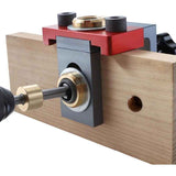 Woodworking Drilling Locator, Round Dowel Connector, 1 Drill Guide, Hole Opening Jig Positioner for Woodworking, 3 Inch