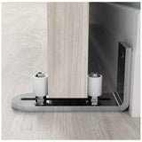 Floor Guide Sliding Door Guide Door Guide Wall Mount Ball Bearings Guide Silver