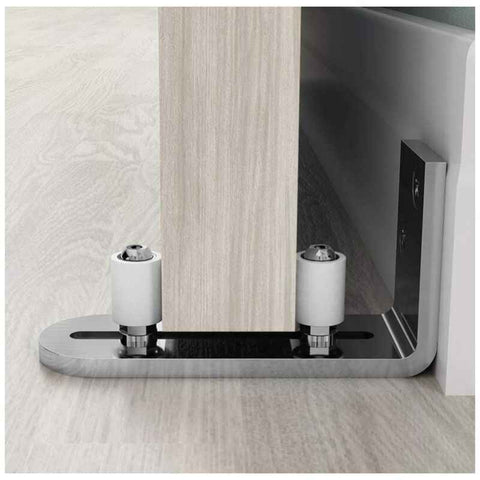 Floor Guide Sliding Door Guide Door Guide Wall Mount Ball Bearings Guide Silver