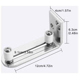 Floor Guide Sliding Door Guide Door Guide Wall Mount Ball Bearings Guide Silver