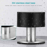 Adhesive Door Stops Stainless Steel Door Stoppers Door Stoppers with Shockproof Rubber Compatible with Wall or Floor Mounting with Double Sided