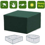 Rectangular Waterproof Patio Furniture Cover with UV Protection for Patio Table, Garden Furniture, Green, 230 165, 70cm