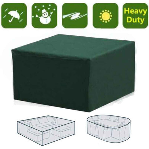 Rectangular Waterproof Patio Furniture Cover with UV Protection for Patio Table, Garden Furniture, Green, 230 165, 70cm