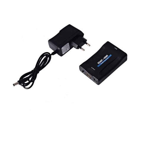 SCART to HDMI Converter 1080P 60Hz Analog to Digital Audio Video Adapter