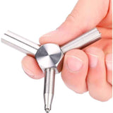 Element Valve Wrench Compatible with KSC WA Airsoft KSC Magazine Loader Removal Tool, Silver Triangular Valve Wrench