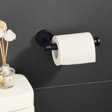 Wall Mounted Toilet Paper Holder Polished Finish 304 Stainless Steel Toilet Paper Holder, Black