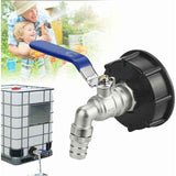 IBC Drain Tank Adapter S60x6 Tap Valve 0.75 Inch Ball Valve Water Tank Adapter