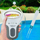Digital pH Chlorine Tester for Swimming Pool Water Quality Testing Without Battery