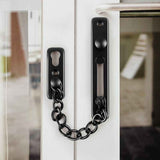Door Chains, Anti Theft Door Chain Lock, Stainless Steel Door Security Chain Door Latch Lock Home Hotel, Black
