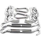 Triangular, Square and Rectangle Shade Sail Fixing Kit 304 Stainless Steel Shade Cloth Fixing Accessories Kit, Solar Shade Sail Mounting Kit, 8mm