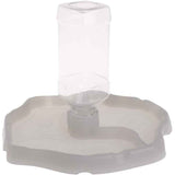 Reptile Bowl, Automatic Water Dispenser for Reptile Turtle Feeding Food Bowl Pet Bowl, LS