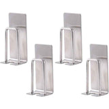 4 Pack Toothbrush Holder Stainless Steel Toothbrush Holders, Wall Mounted, Cups, Mugs, Toothbrush Holders, Waterproof and Self Adhesive, No Drilling